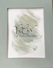 Charger l'image dans la galerie, Oeuvre personnalisée - Aquarelle et calligraphie