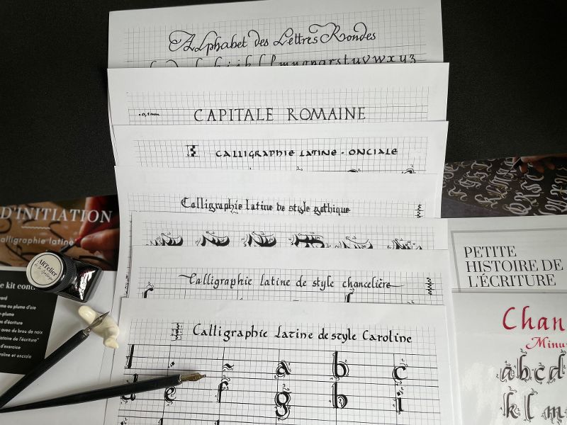 Kit d'initiation à la calligraphie latine – artelierdelagartempe