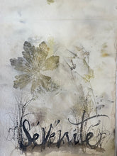 Load image into Gallery viewer, Calligraphie sur papier ecoprint