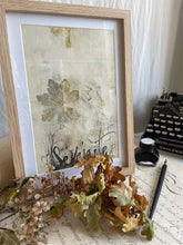 Load image into Gallery viewer, Calligraphie sur papier ecoprint