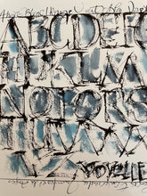 Load image into Gallery viewer, Calligraphie &quot;Voyelles&quot; n°4 (poème d&#39;Arthur Rimbaud)
