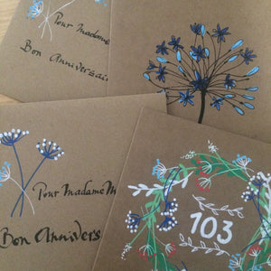 Date ou mots de votre choix calligraphiés