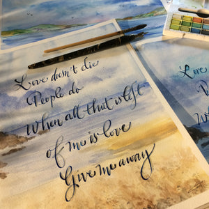 Date ou mots de votre choix calligraphiés