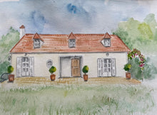 Load image into Gallery viewer, Votre maison à l&#39;aquarelle
