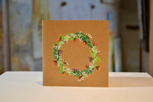 Charger l&#39;image dans la galerie, Cartes de vœux couronne fleurie (plusieurs modèles disponibles)
