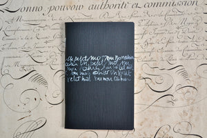 Petit cahier avec calligraphie originale