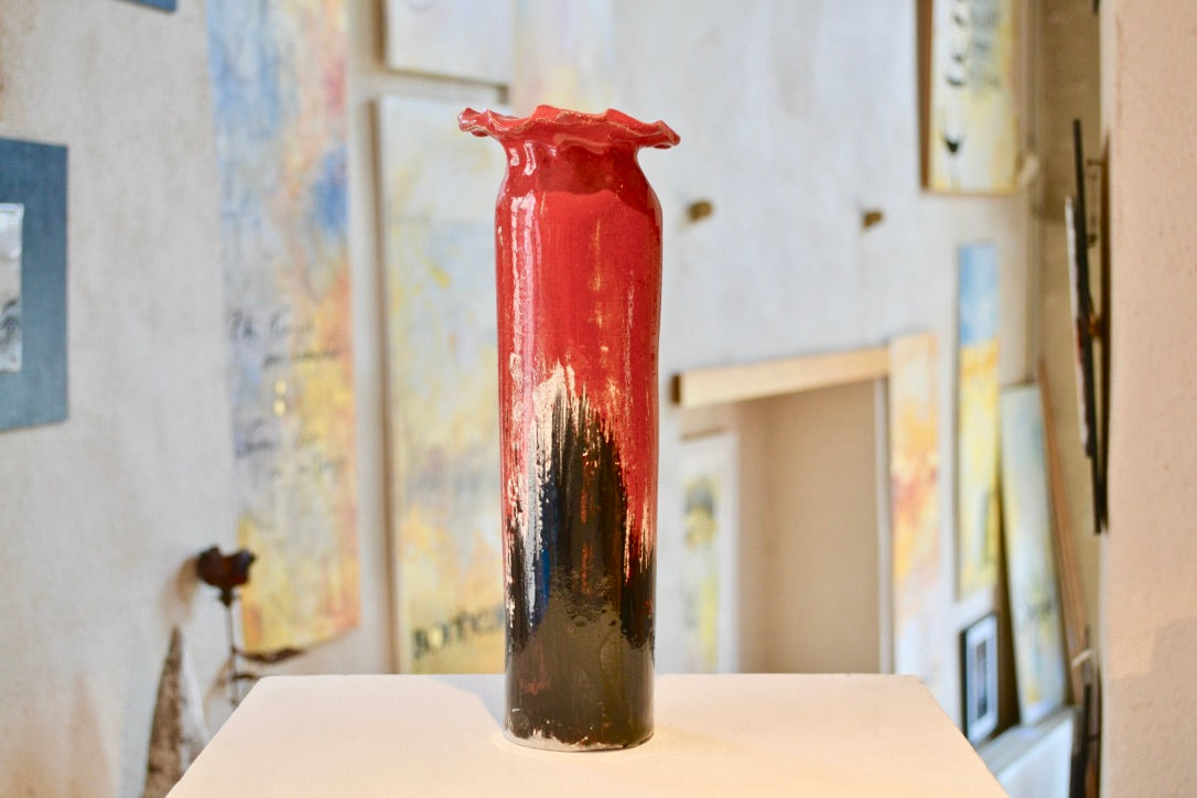 Vase soliflore en grès