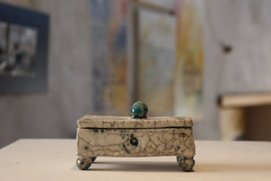 Small jewelry box (Raku ceramic)