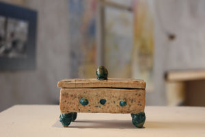 Small jewelry box (Raku ceramic)