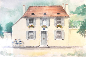 Your house in watercolor