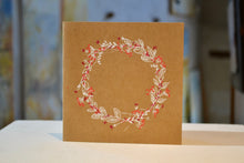 Charger l&#39;image dans la galerie, Cartes de vœux couronne fleurie (plusieurs modèles disponibles)
