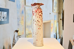 Vase soliflore en céramique Raku