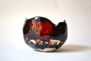 Ceramic bowl "The Red and the Black" ("Le rouge et le noir")