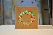 Charger l&#39;image dans la galerie, Cartes de vœux couronne fleurie (plusieurs modèles disponibles)
